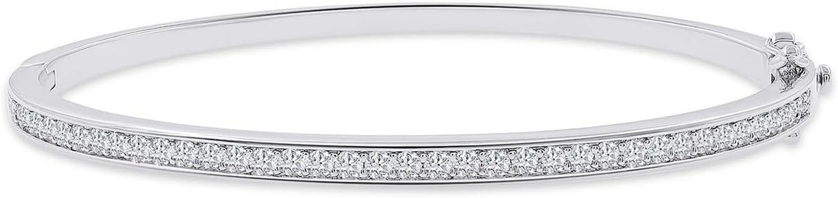3.3MM Bangle Classic Tennis Bracelet 18K Gold Plated 1.00 CT
