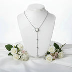 Moissanite Freshwater Pearl Pendant Necklace S925 Silver 0.5Ct