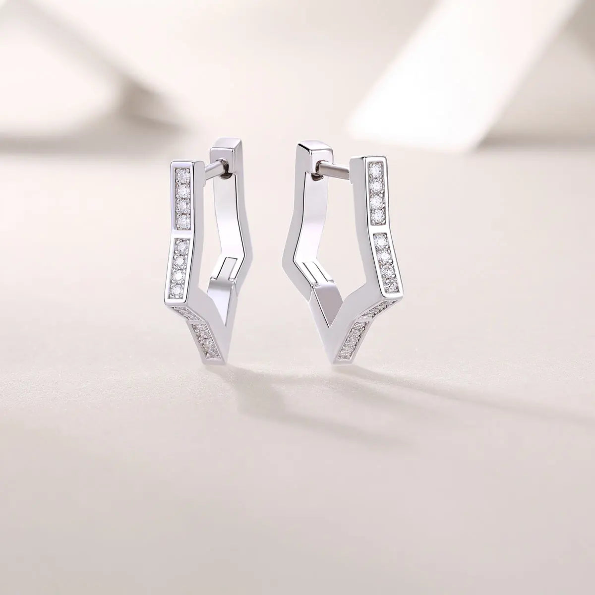 Galaxy Wandering Diamond Moissanite Silver Earrings 