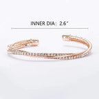 Rhinestone Cuff Bracelet Bangle Sparkly 