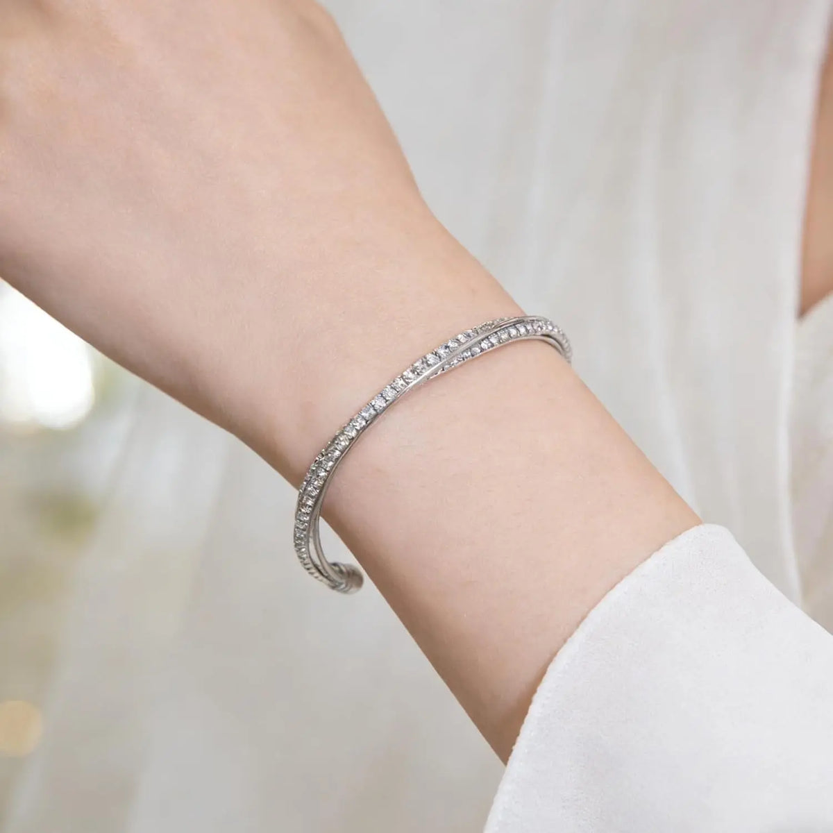 Rhinestone Cuff Bracelet Bangle 