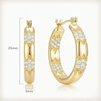 14K Gold Hoop Gold Earrings
