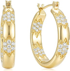 14K Gold Hoop Gold Earrings