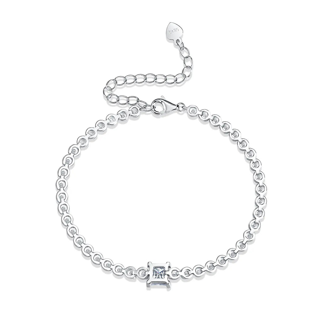 1Rubik Cube Mosan Diamond Silver Jewelry 
