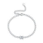 1Rubik Cube Mosan Diamond Silver Jewelry 