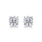 Classic Moissanite Stud Earrings – S925 Sterling Silver