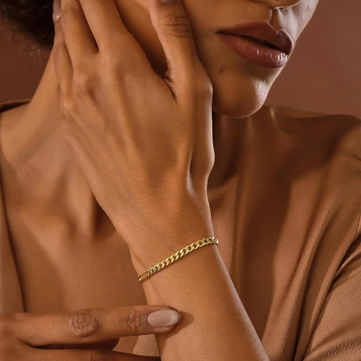 5Mm 14K Gold Cuban Bracelet 