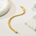 14K Gold Bracelet Link Foxtail 