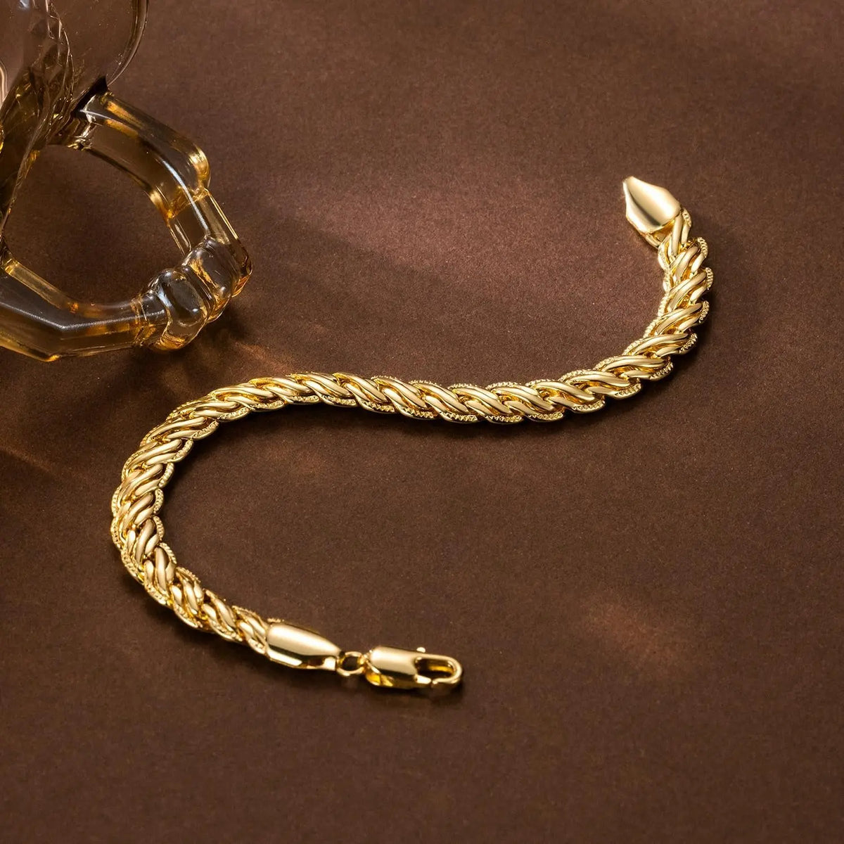 14K Gold Braided Bracelet