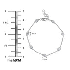 1 Carat Lab Grown Diamond Bezel Station Bracelet