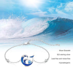 Ocean Wave Bracelet 925 Sterling Silver 