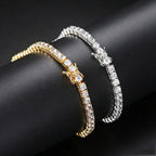 Moissanite Tennis Bracelet 14K Gold Plated
