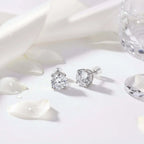 Classic Moissanite Stud Earrings – S925 Sterling Silver