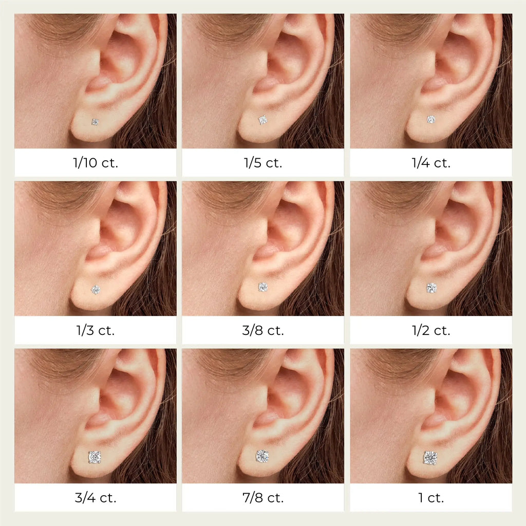 Gilded 1/4 CTW Lab-Grown Diamond Stud Earrings