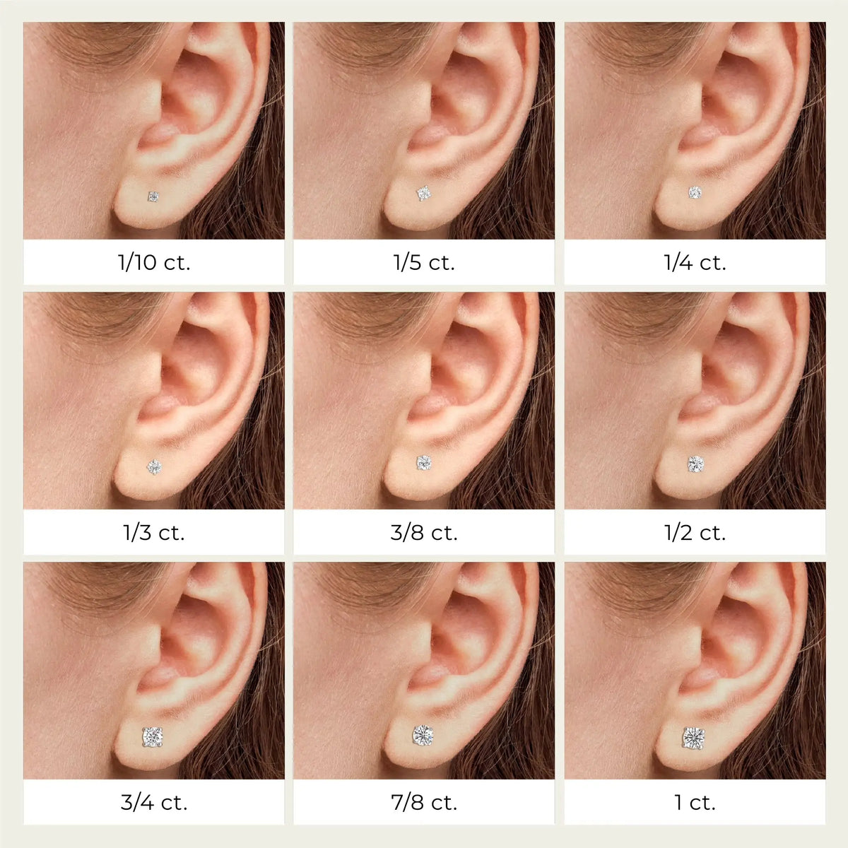 Gilded 1/4 CTW Lab-Grown Diamond Stud Earrings