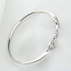 Horse Snaffle Bit Crystal Easy Hook Clasp Charm Bracelet 