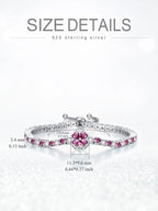 3.4Mm CZ Tennis Bracelet 925 Sterling Silver 