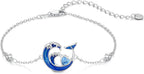 Ocean Wave Bracelet 925 Sterling Silver 