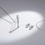 Round Brilliant Cut Moissanite Necklace Clavicle Chain S925