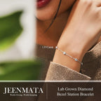 1 Carat Lab Grown Diamond Bezel Station Bracelet
