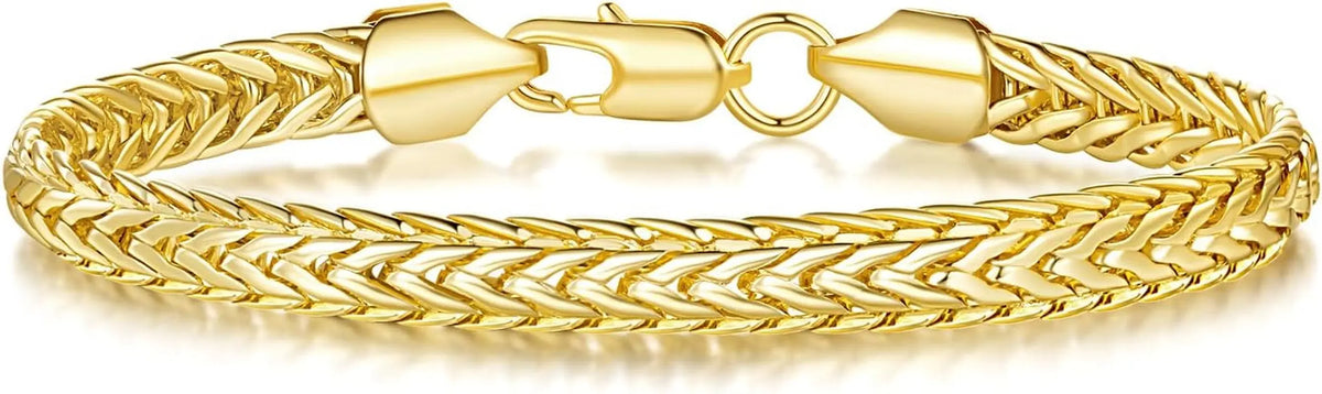 14K Gold Bracelet Link Foxtail 