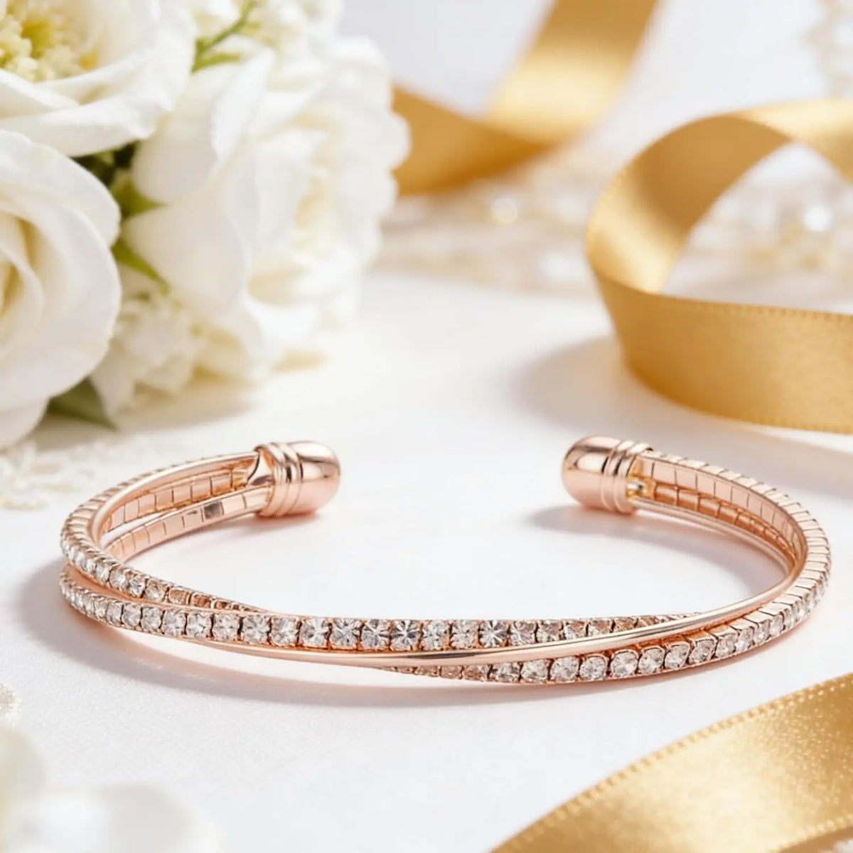 Rhinestone Cuff Bracelet Bangle 