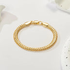 14K Gold Bracelet Link Foxtail 