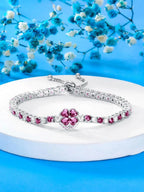 3.4Mm CZ Tennis Bracelet 925 Sterling Silver 