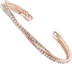 Rhinestone Cuff Bracelet Bangle Sparkly 
