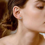 2 Carat Moissanite Stud Earrings, 925 Silver | 8-Prong Set, GRA Certificate, 1 Carat Each, Brilliant Round, Hypoallergenic
