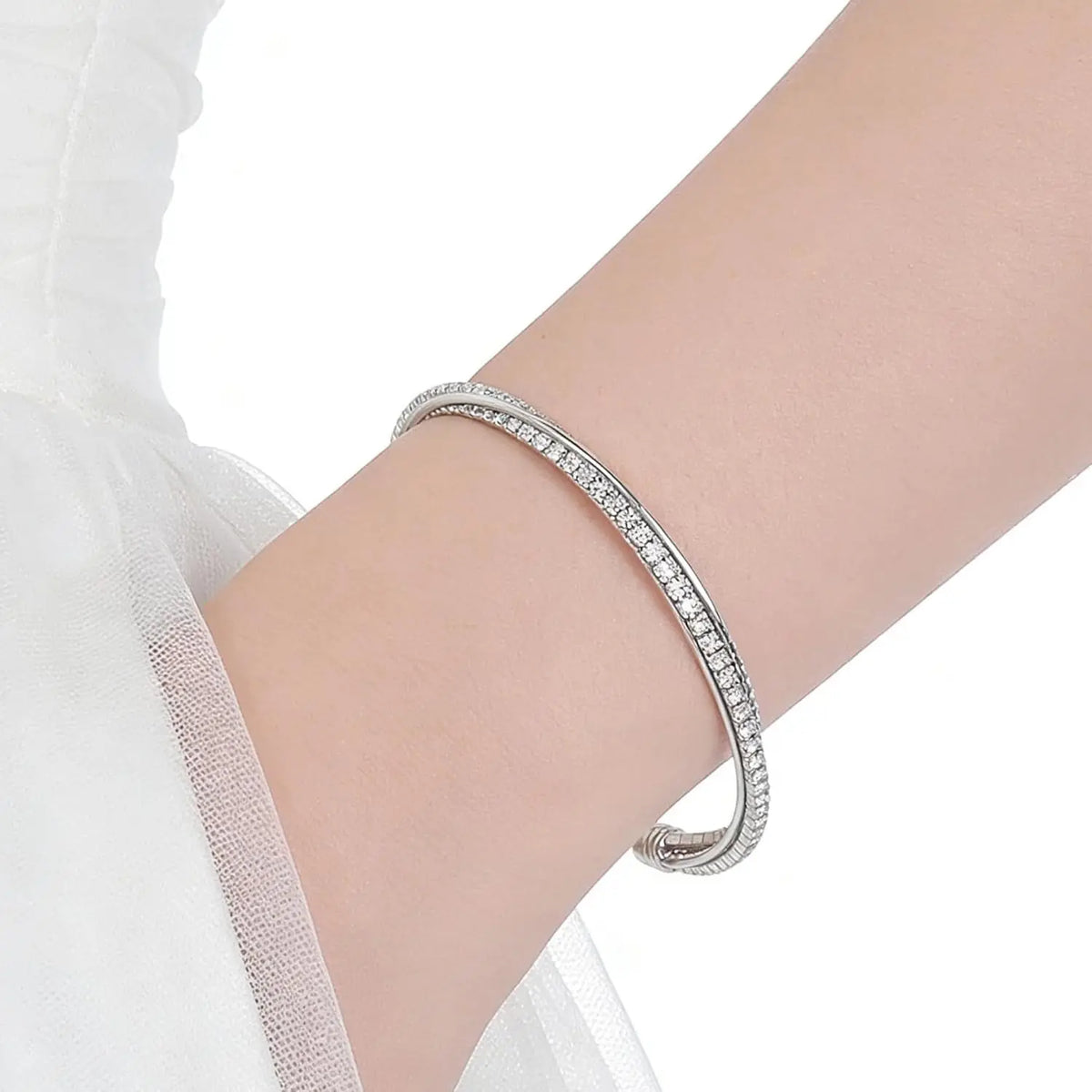 Rhinestone Cuff Bracelet Bangle 