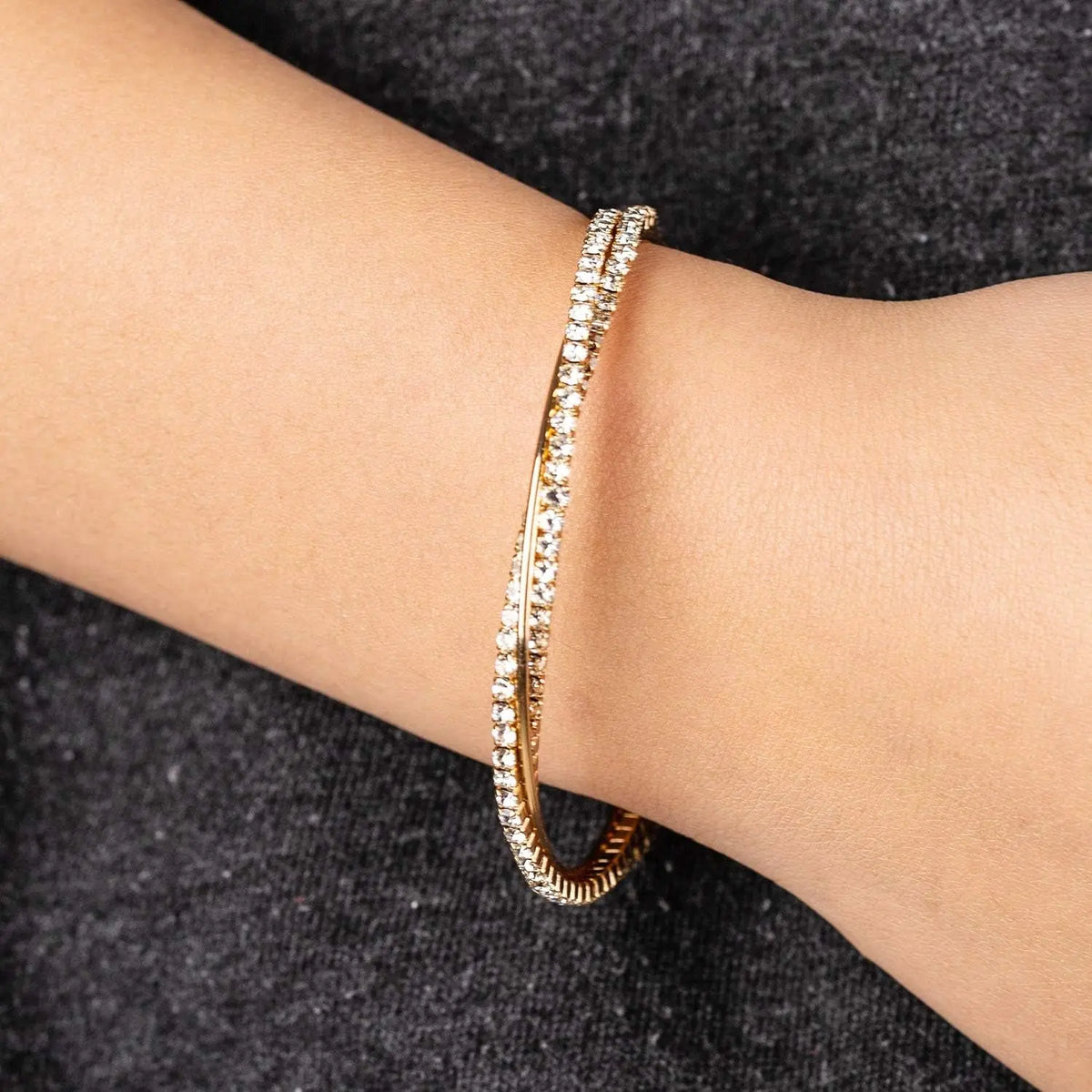 Rhinestone Cuff Bracelet Bangle 