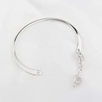 Horse Snaffle Bit Crystal Easy Hook Clasp Charm Bracelet 
