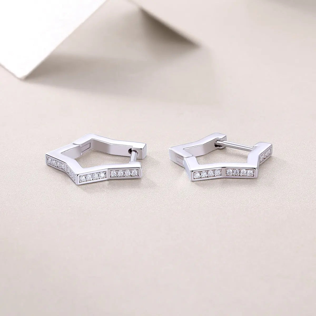 Galaxy Wandering Diamond Moissanite Silver Earrings 