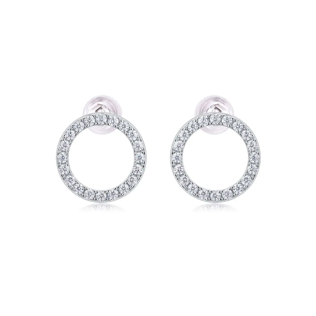Mini Moissanite Stud Earrings S925 Sterling Silver