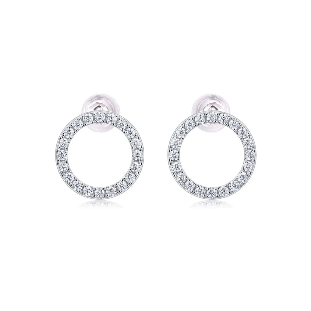 Mini Moissanite Stud Earrings S925 Sterling Silver