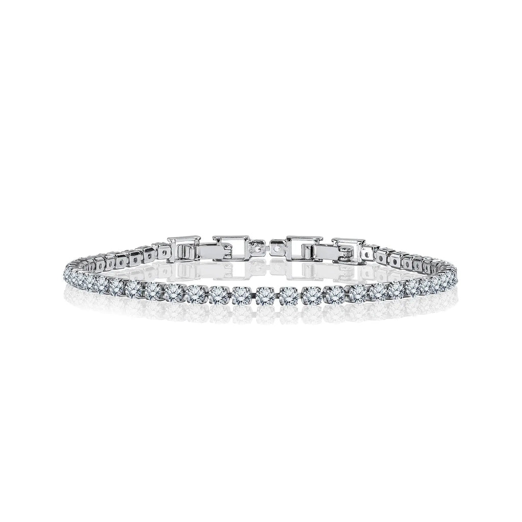 8 Carat round Cut Square Set Tennis Bracelet 