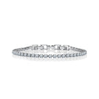 8 Carat round Cut Square Set Tennis Bracelet 