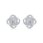 0.5 Carat Moissanite Stud Earrings – S925 Sterling Silver Platinum-Plated