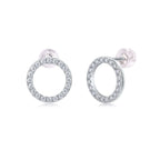 Mini Moissanite Stud Earrings S925 Sterling Silver