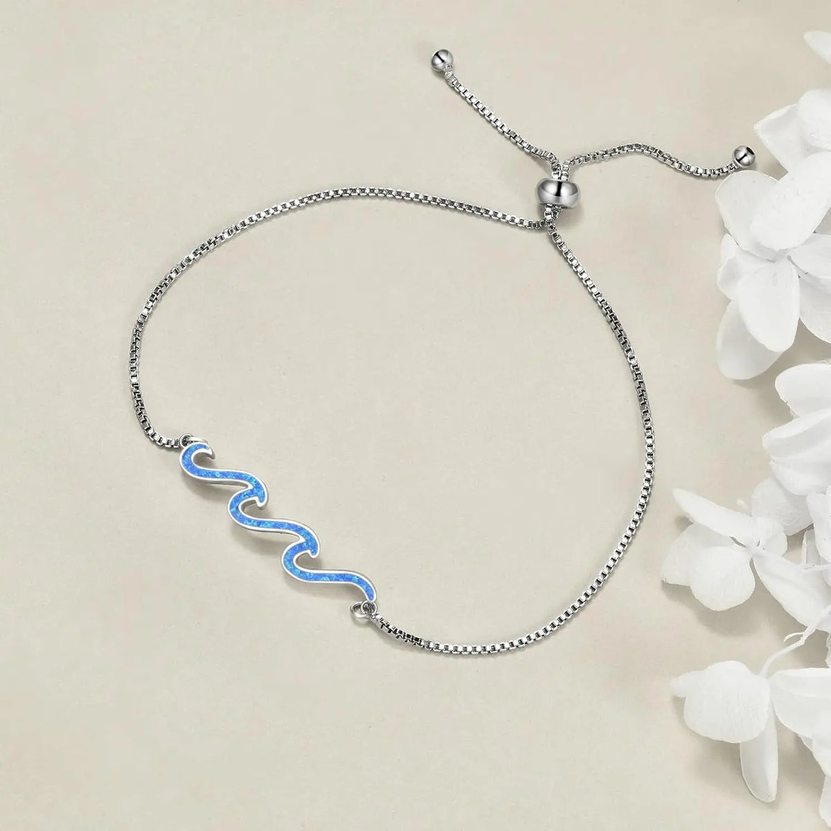 Wave Bracelet 925 Sterling Silver 