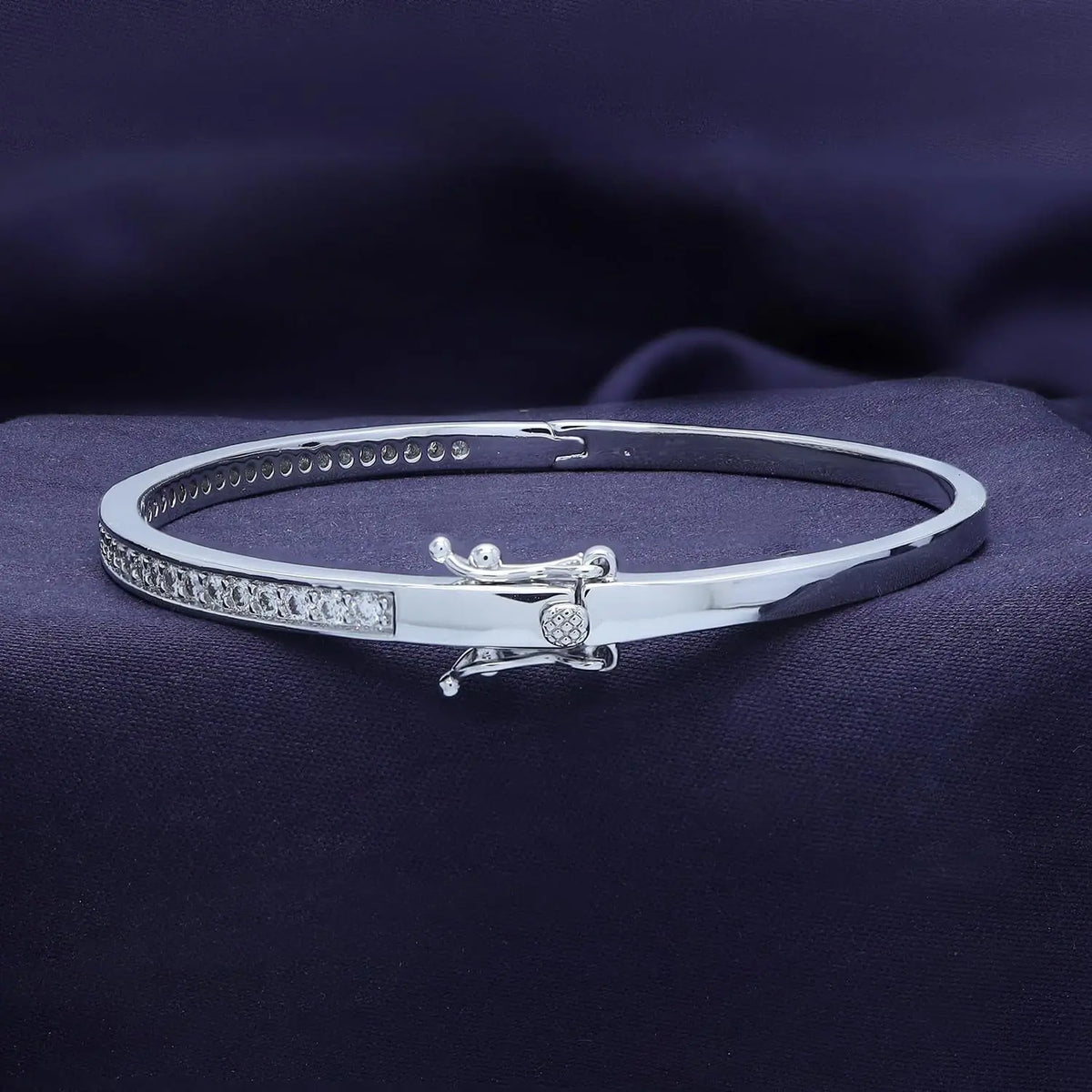 3.3MM Bangle Classic Tennis Bracelet 18K Gold Plated 1.00 CT