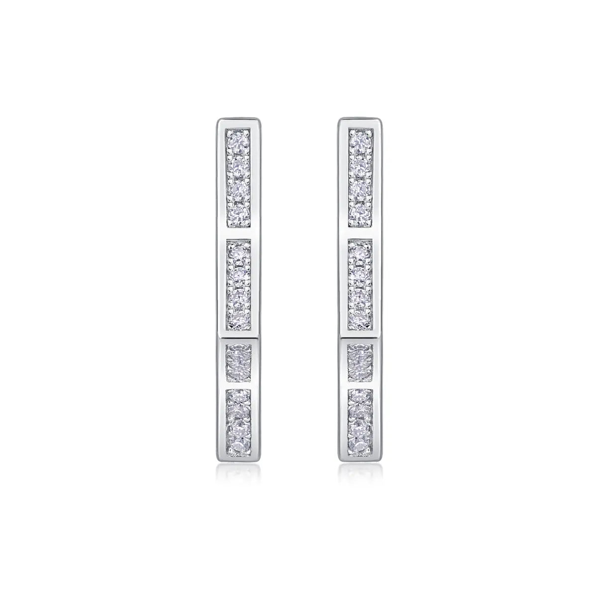 Galaxy Wandering Diamond Moissanite Silver Earrings 