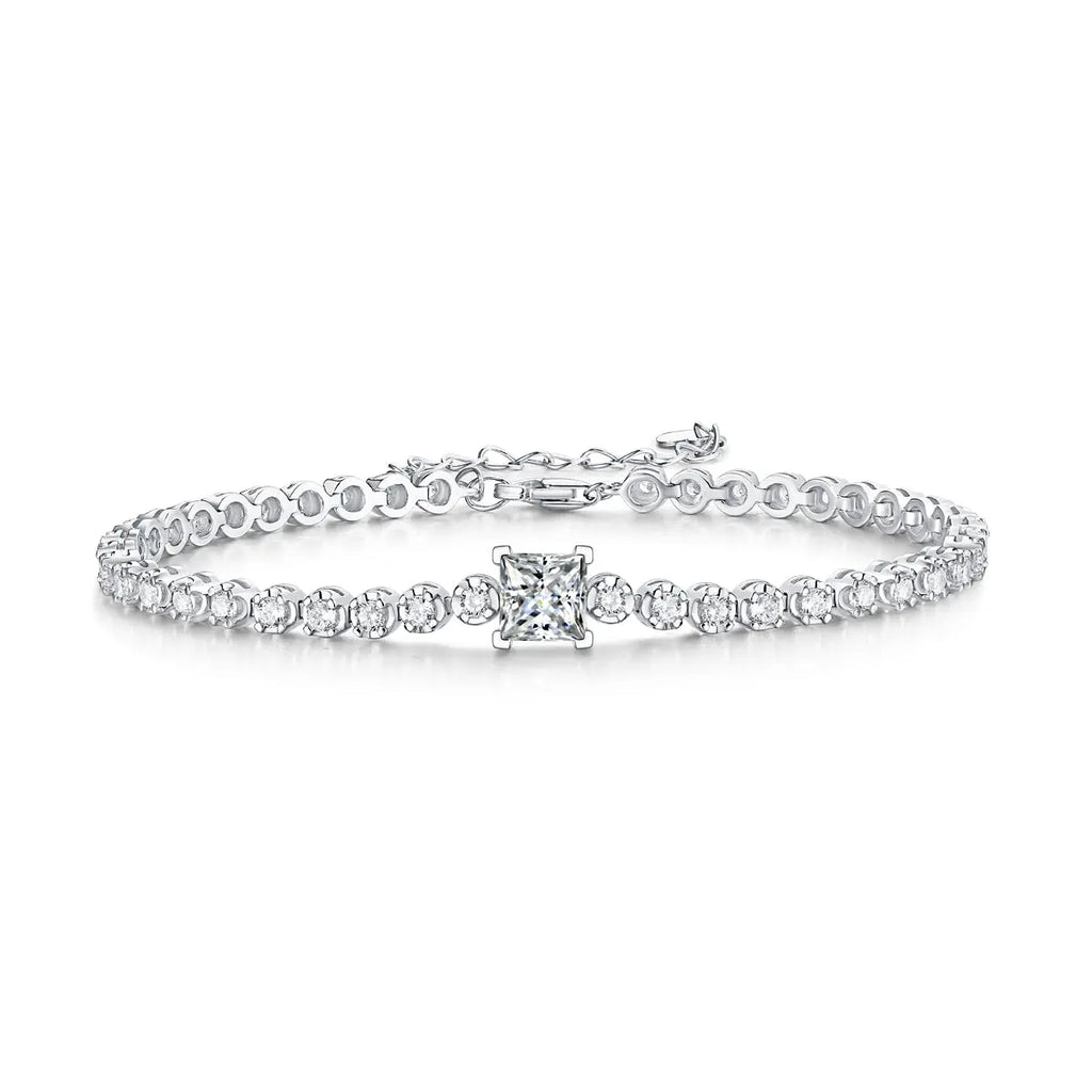 1Rubik Cube Mosan Diamond Silver Jewelry 
