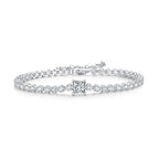 1Rubik Cube Mosan Diamond Silver Jewelry 
