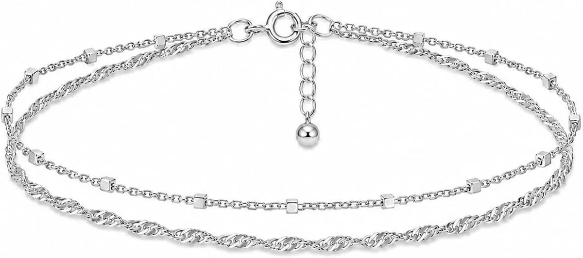 Double Stranded Sterling Silver Bracelet