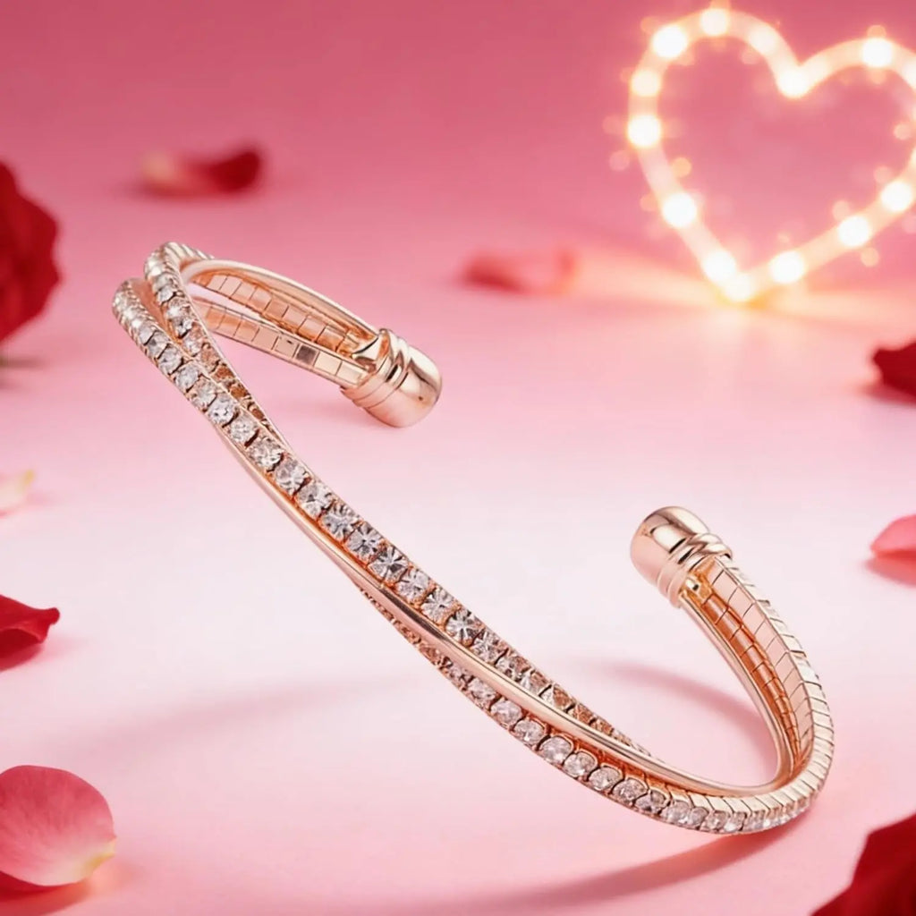 Rhinestone Cuff Bracelet Bangle 