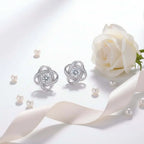 0.5 Carat Moissanite Stud Earrings – S925 Sterling Silver Platinum-Plated