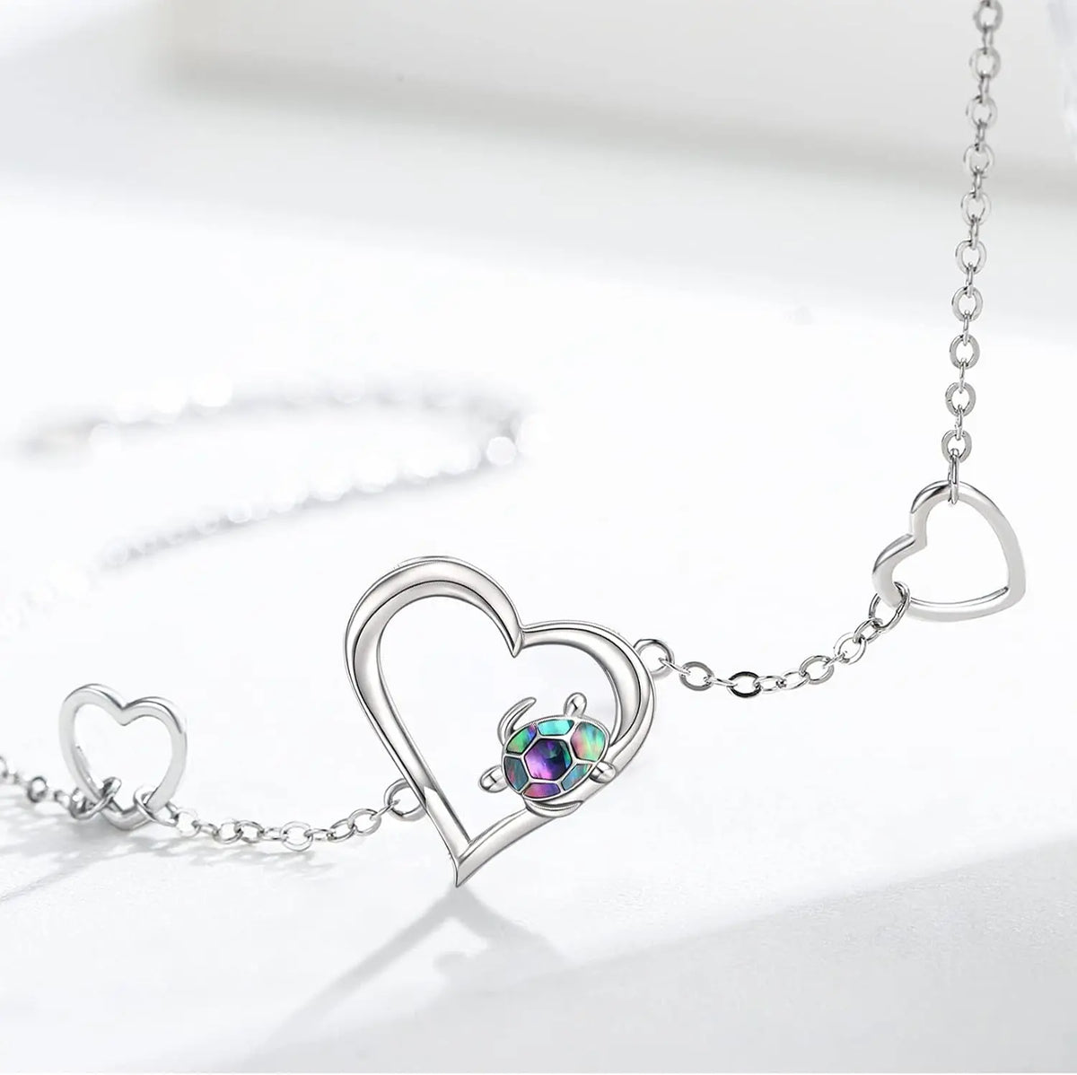 Sea Turtle Bracelet Sterling Silver 