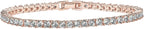 14K Gold Plated 3Mm Cubic Zirconia Classic Tennis Bracelet 